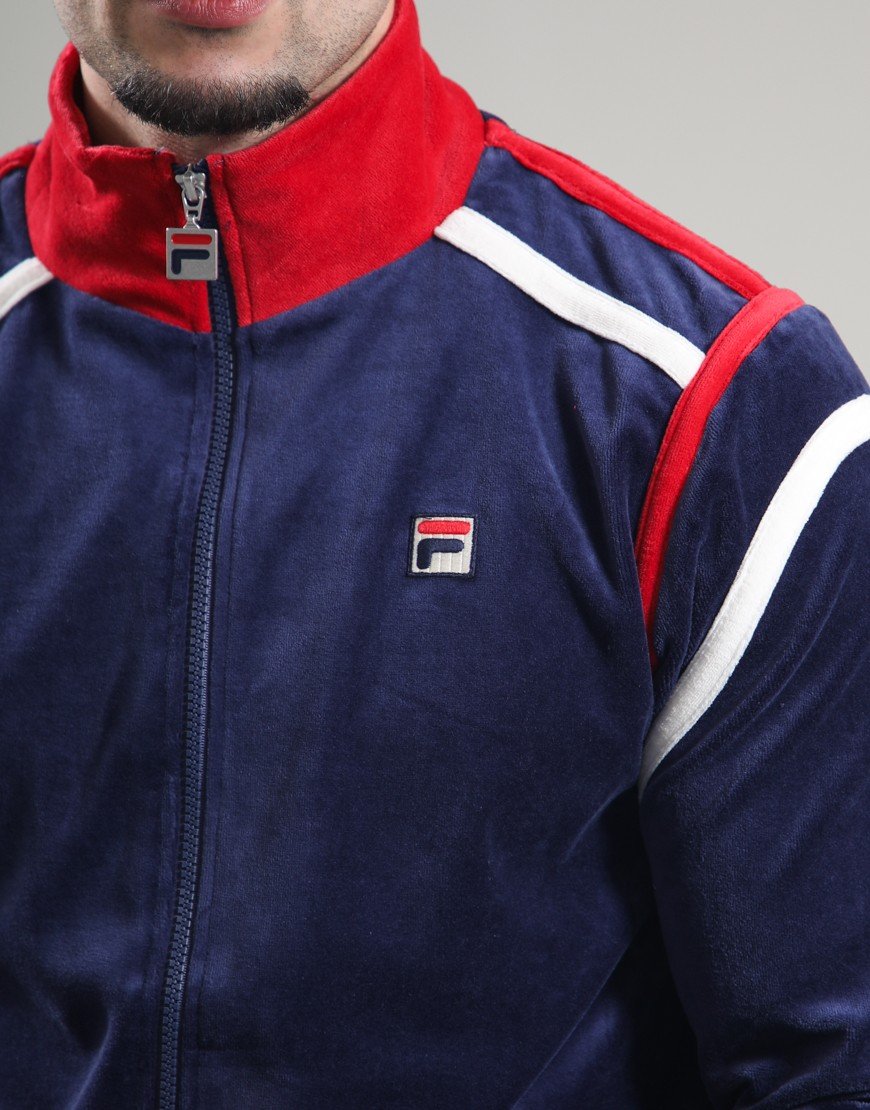 FILA Vintage Gabriele Track Top Fila Navy/Gardenia/Fila Red