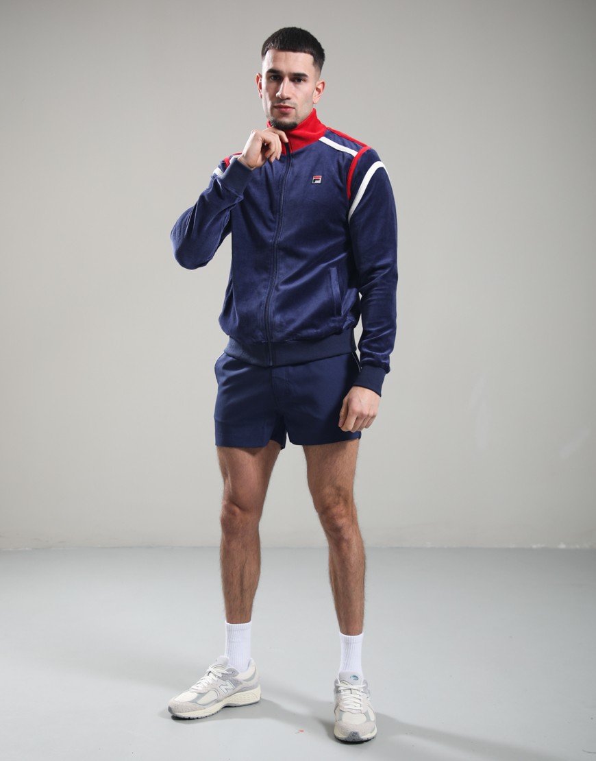 FILA Vintage Gabriele Track Top Fila Navy/Gardenia/Fila Red