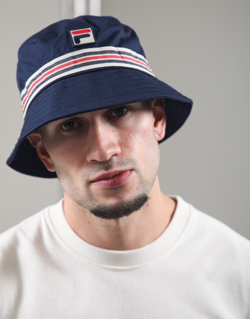FILA Vintage JOJO Bucket Hat Navy