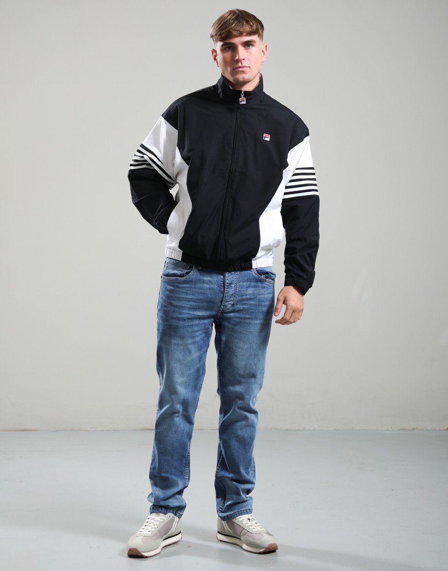 FILA Vintage Lamont Track Top Black/White