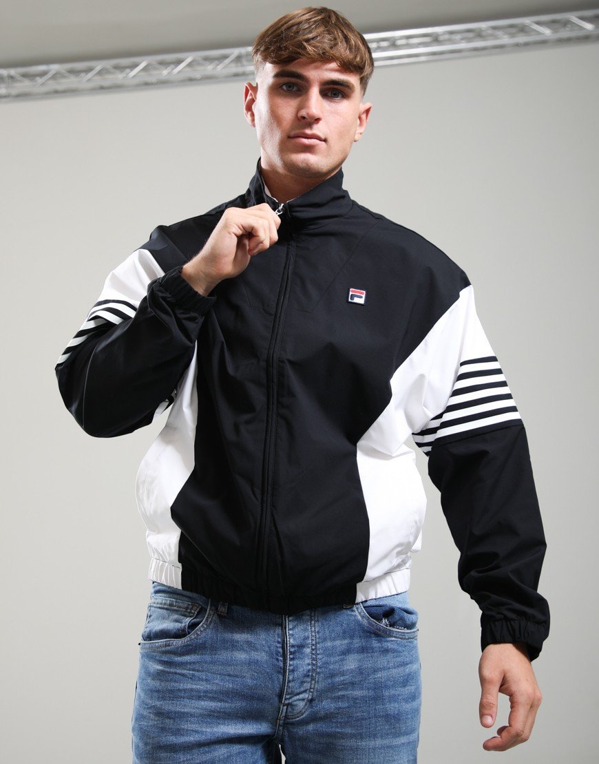 FILA Vintage Lamont Track Top Black/White