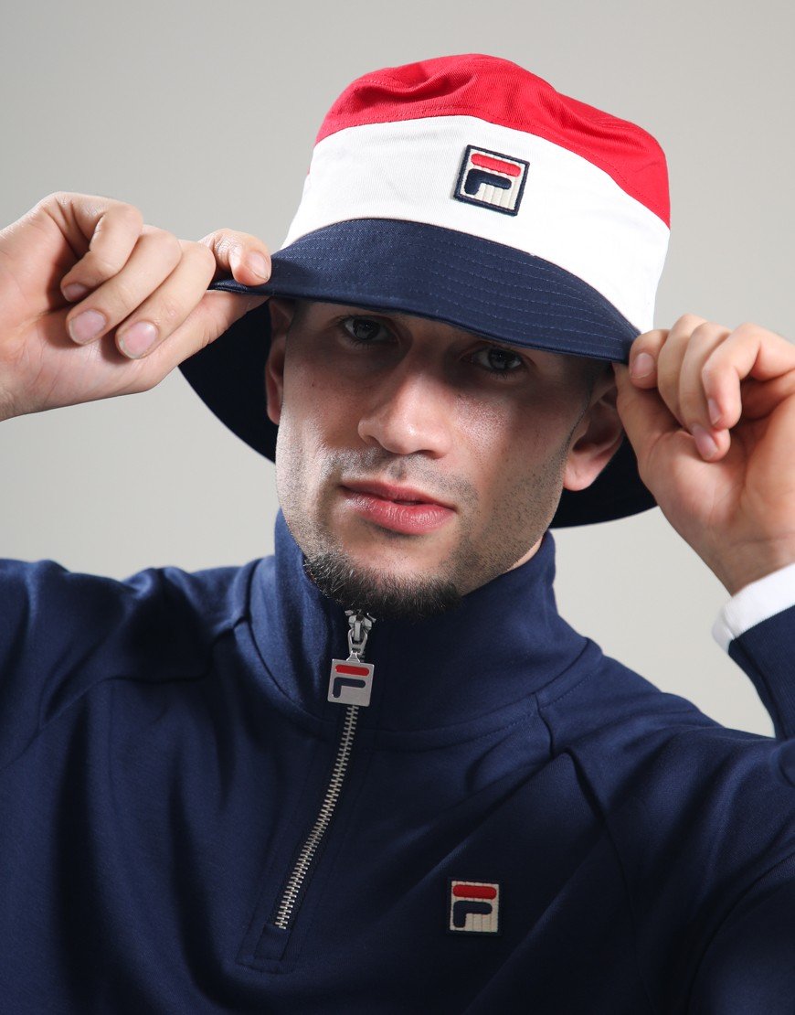 FILA Vintage Marco Bucket Hat Fila Red/White/Fila Navy