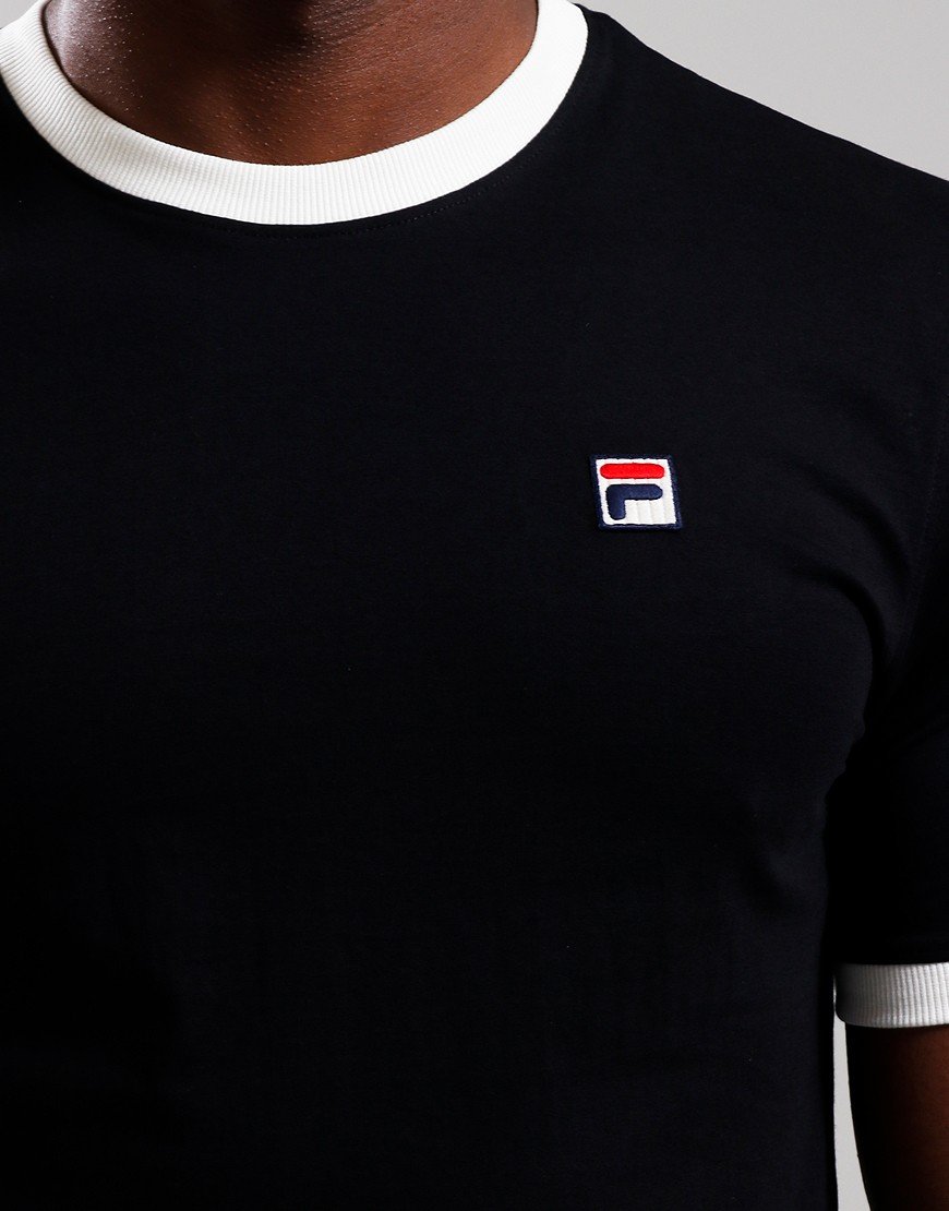 FILA Vintage Marconi T-Shirt Black/Gardenia
