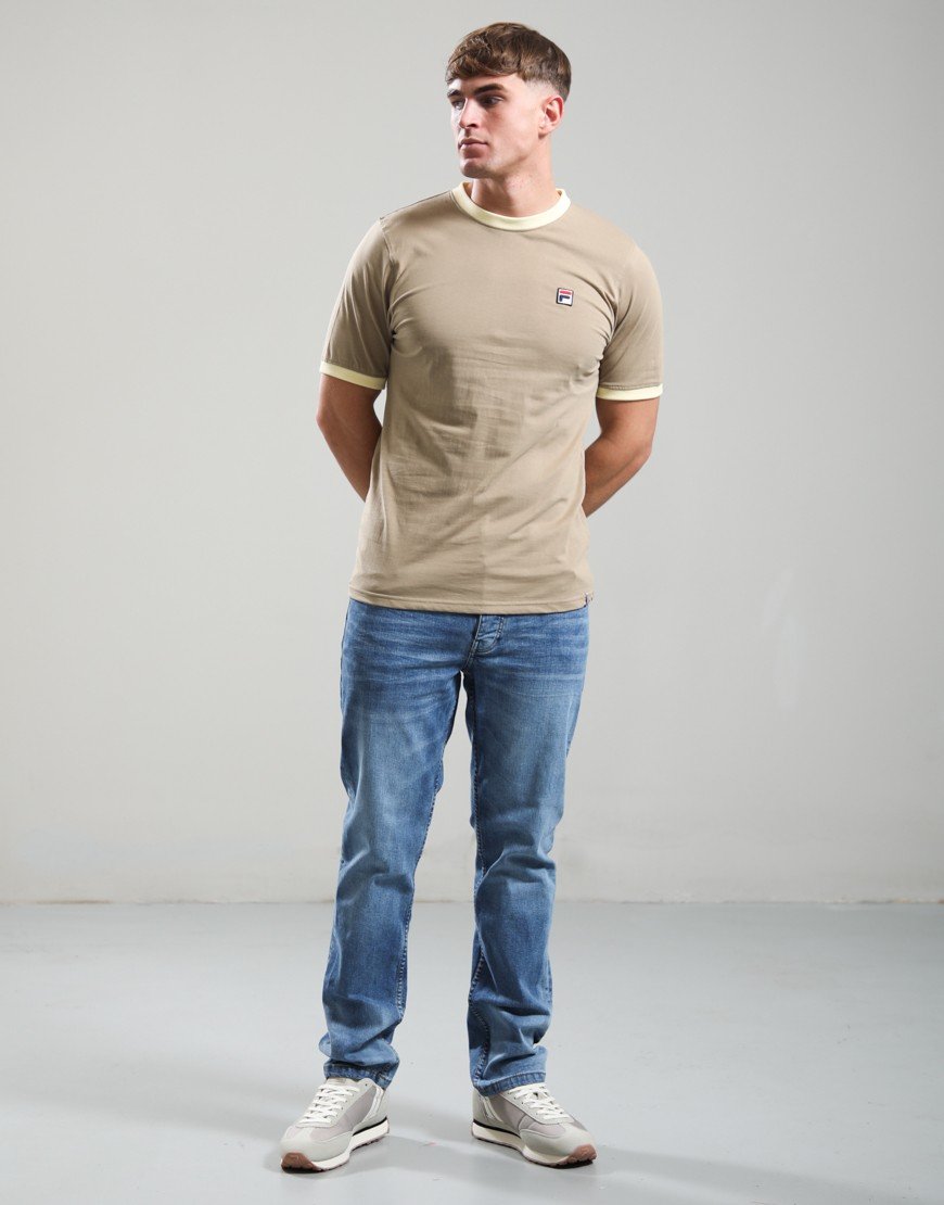 FILA Vintage Marconi T-Shirt Chinchilla/Double Cream