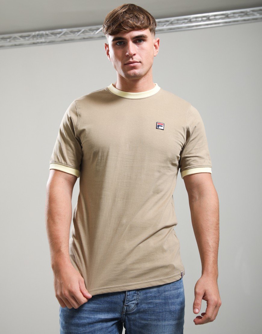 FILA Vintage Marconi T-Shirt Chinchilla/Double Cream