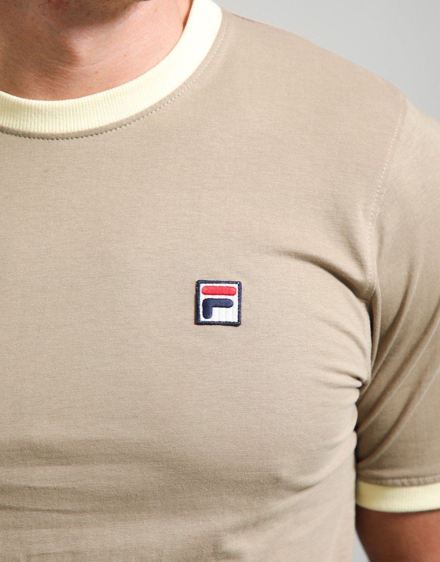 FILA Vintage Marconi T-Shirt Chinchilla/Double Cream