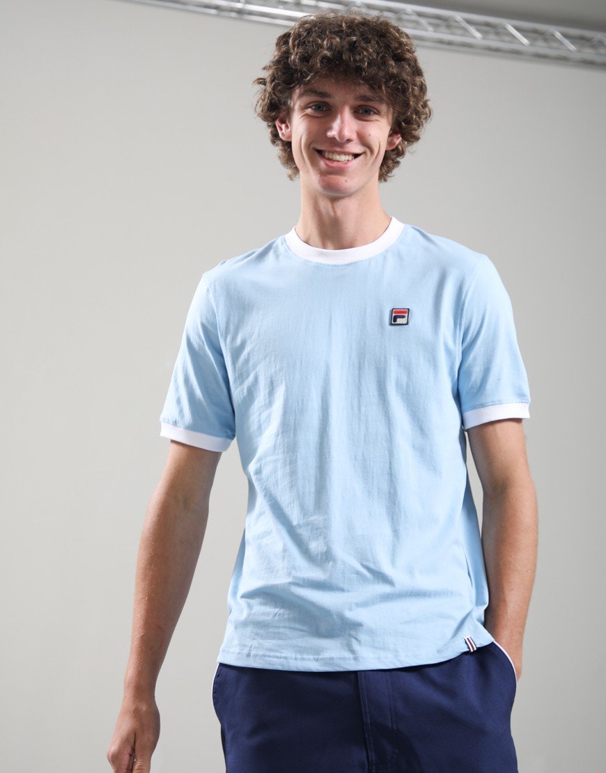 Fila Vintage Marconi T-Shirt Frozen Fjord/White