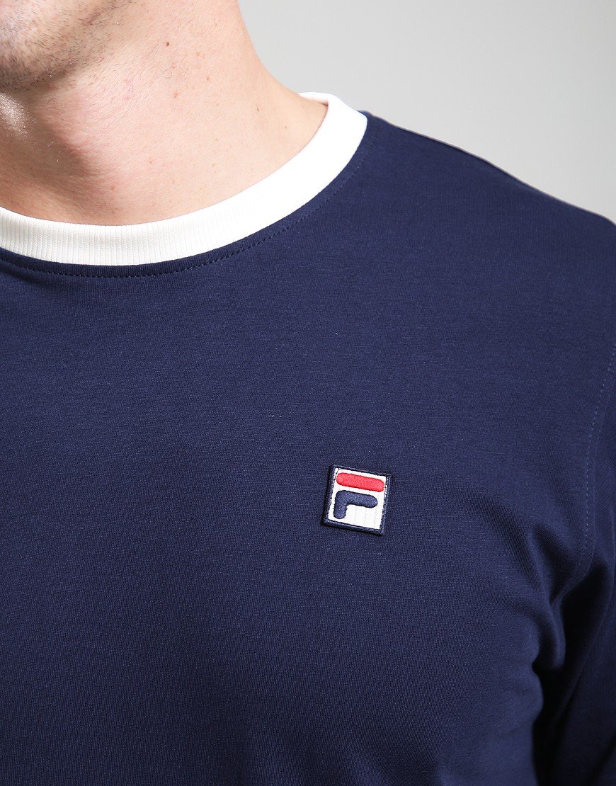 Fila Vintage Marconi T-Shirt Navy/Gardenia
