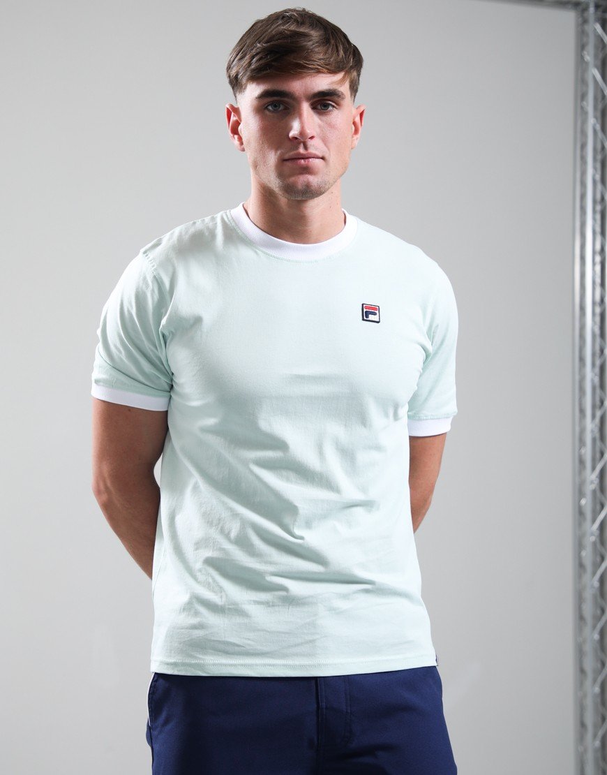FILA Vintage Marconi T-Shirt Surf Spray/White