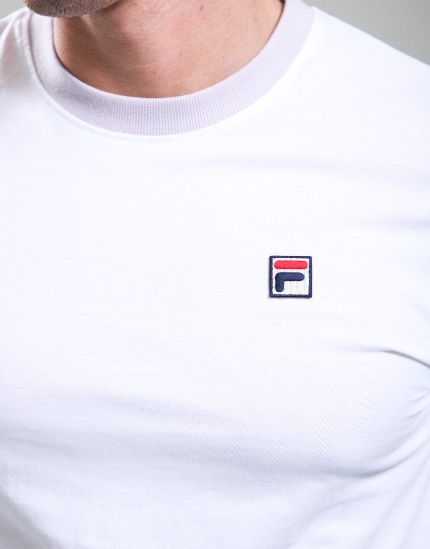 FILA Vintage Marconi T-Shirt White/Misty Lilac