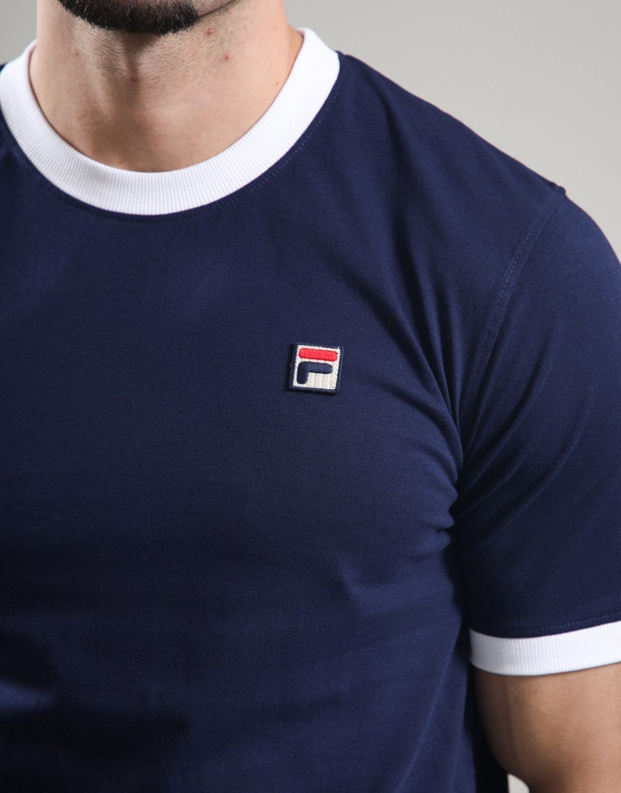 FILA Vintage Marconi T-Shirt Fila Navy/White