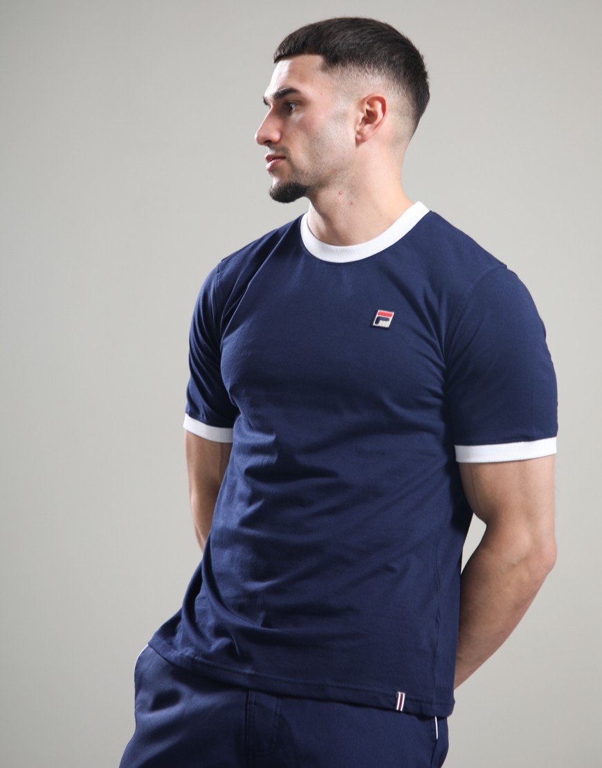 FILA Vintage Marconi T-Shirt Fila Navy/White