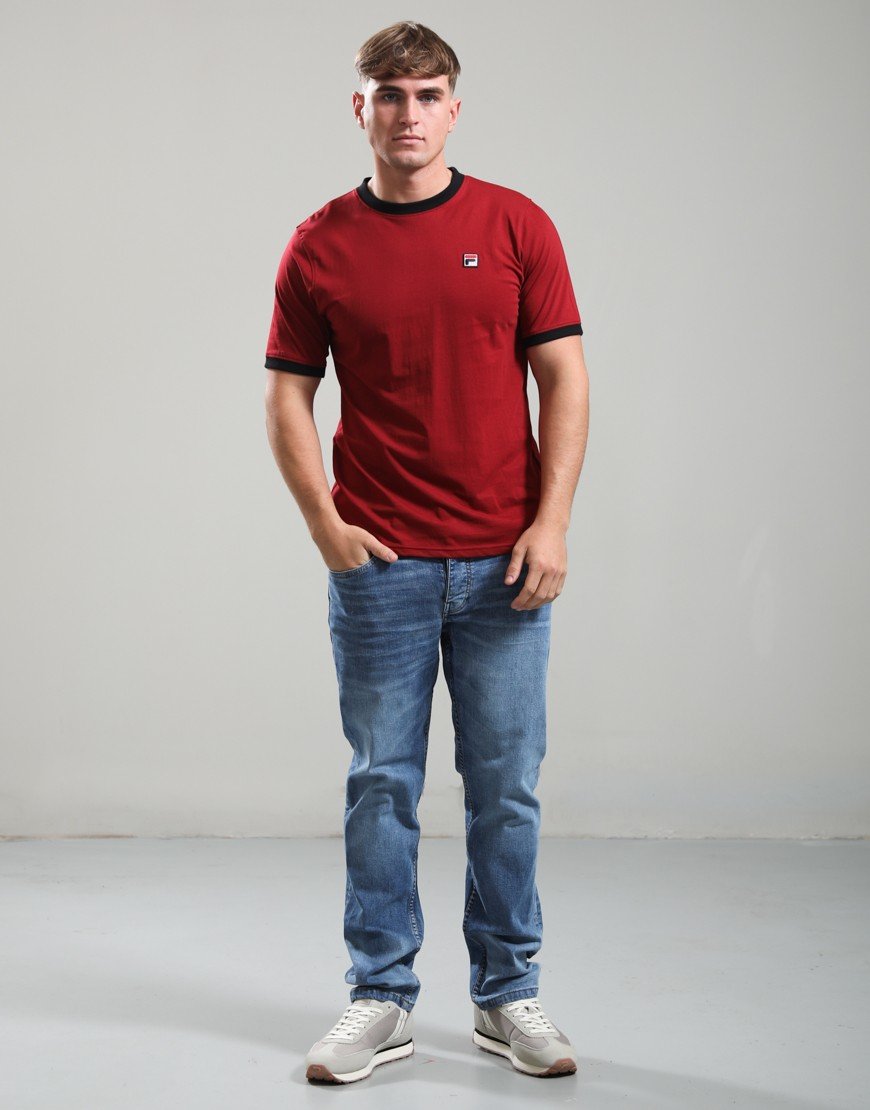 FILA Vintage Marconi T-Shirt Sundried Tomato/Black