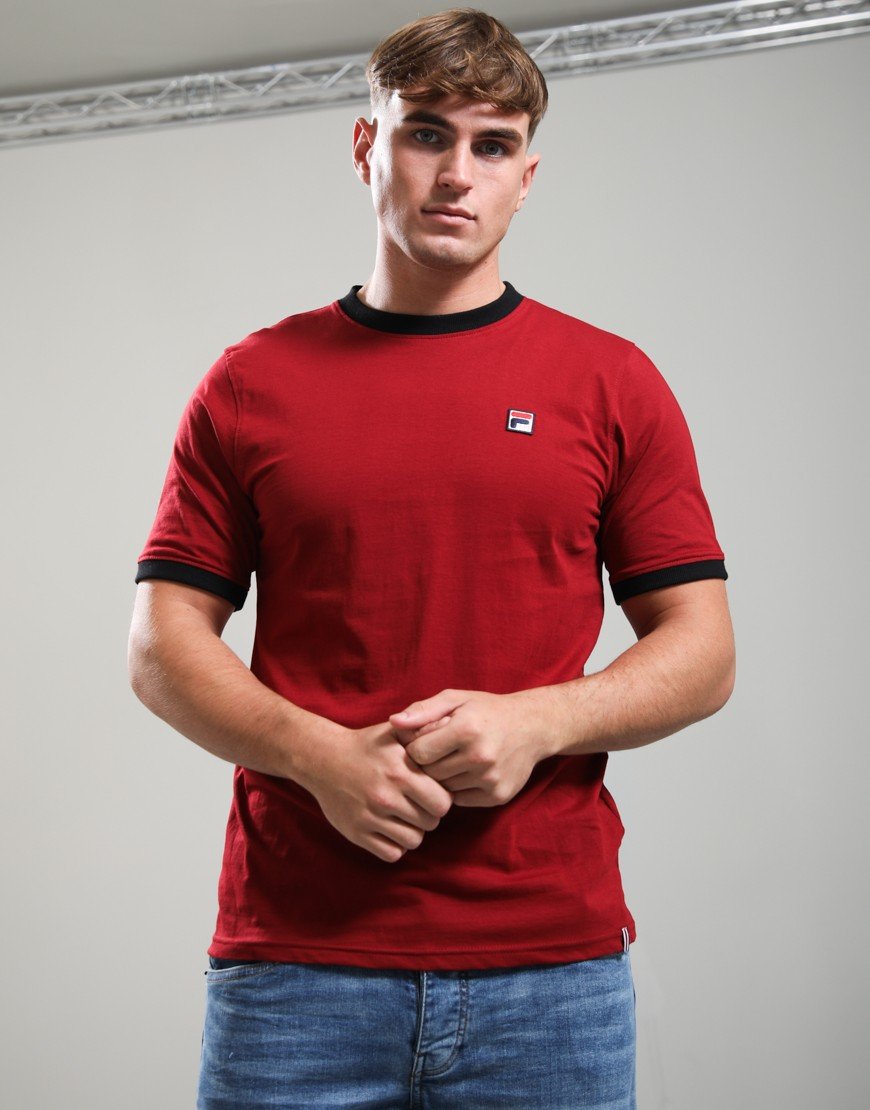 FILA Vintage Marconi T-Shirt Sundried Tomato/Black