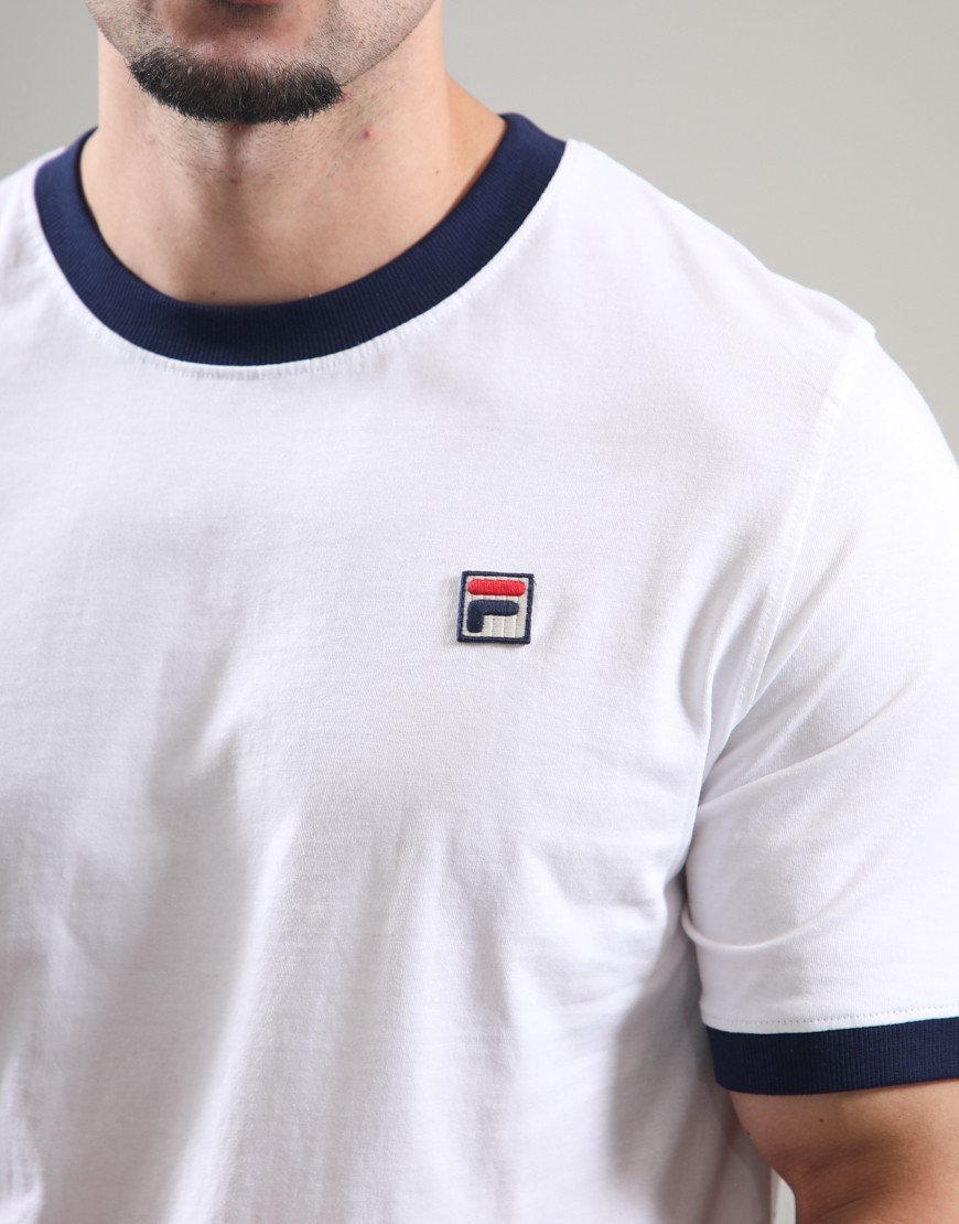 FILA Vintage Marconi T-Shirt White/Navy