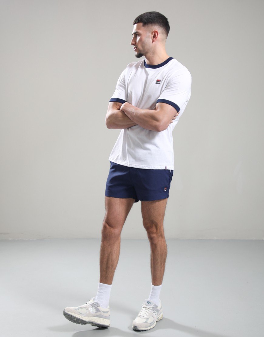 FILA Vintage Marconi T-Shirt White/Navy