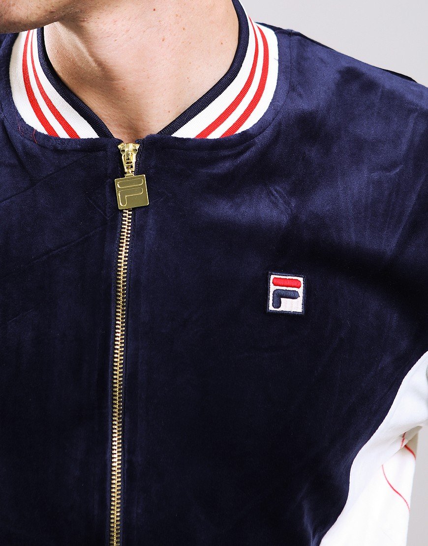 FILA Vintage Miguel Track Top Navy/Gardenia/Red