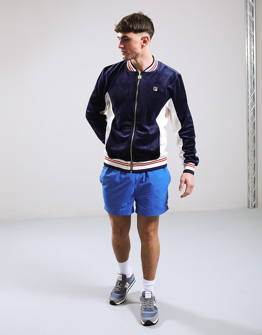FILA Vintage Miguel Track Top Navy/Gardenia/Red