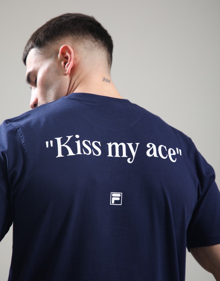 FILA Vintage Osvaldo T-Shirt Fila Navy