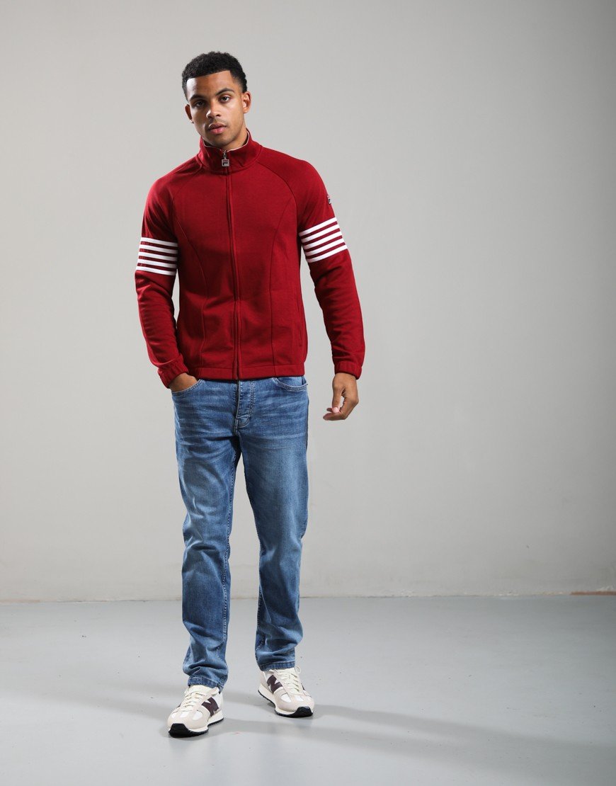 FILA Vintage Patrice Track Top Sundried Tomato/White