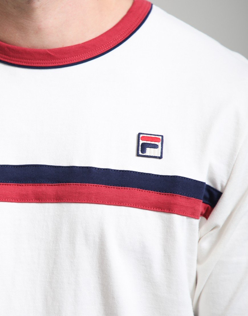 FILA Vintage Rosario T-Shirt Gardenia/Garnet/Fila Navy