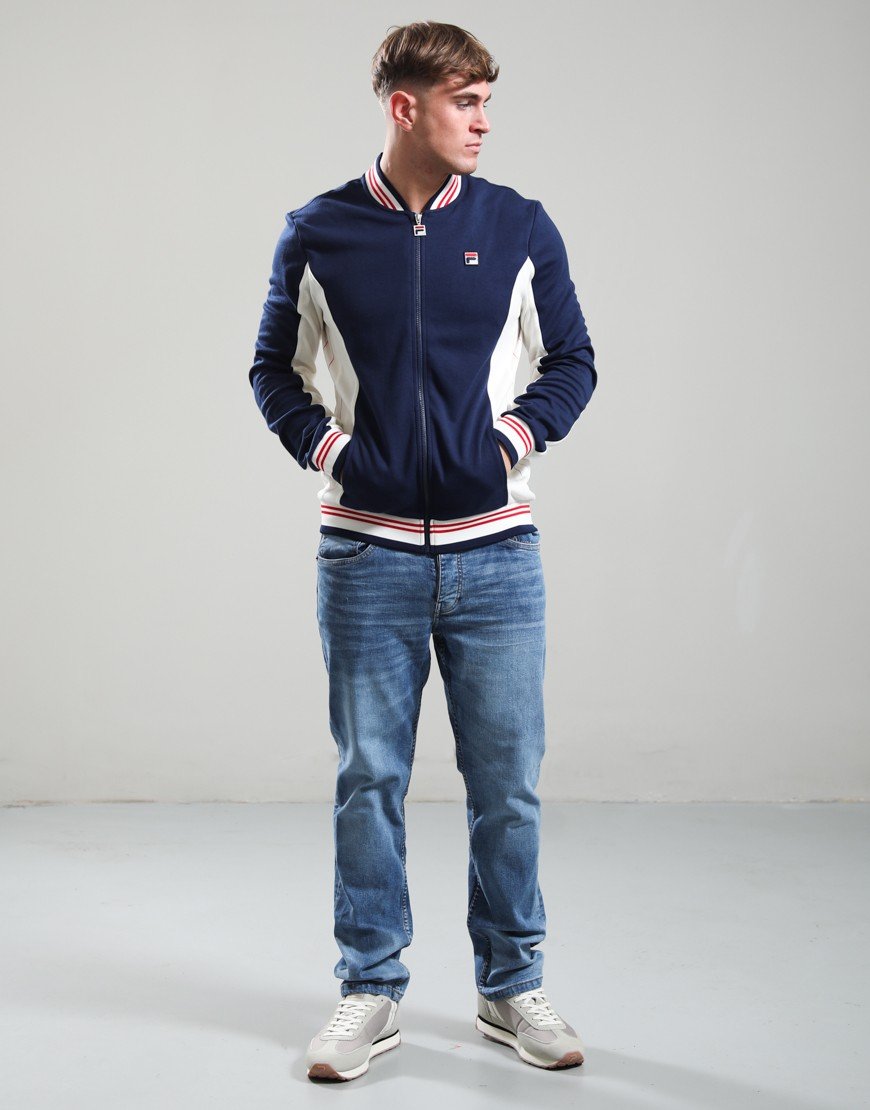 Fila Vintage Settanta Track Top Navy/Gardenia/Red