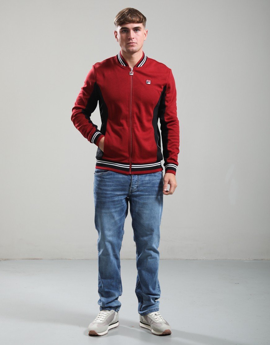 FILA Vintage Settanta Track Top Sundried Tomato/Black/White