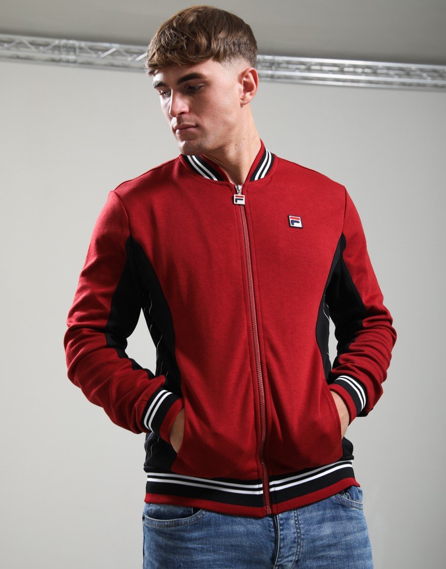 FILA Vintage Settanta Track Top Sundried Tomato/Black/White