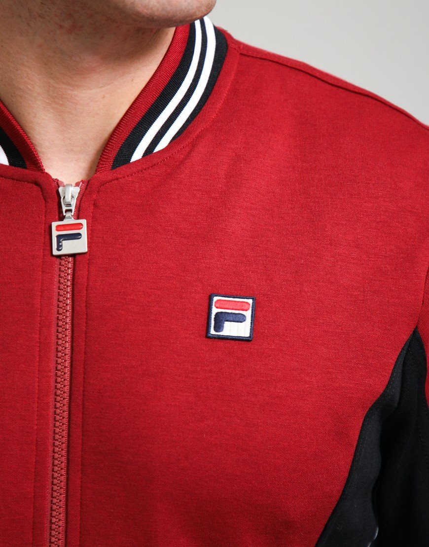 FILA Vintage Settanta Track Top Sundried Tomato/Black/White