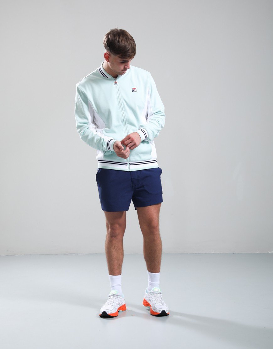 FILA Vintage Settanta Track Jacket Surf Spray/White/Fila Navy