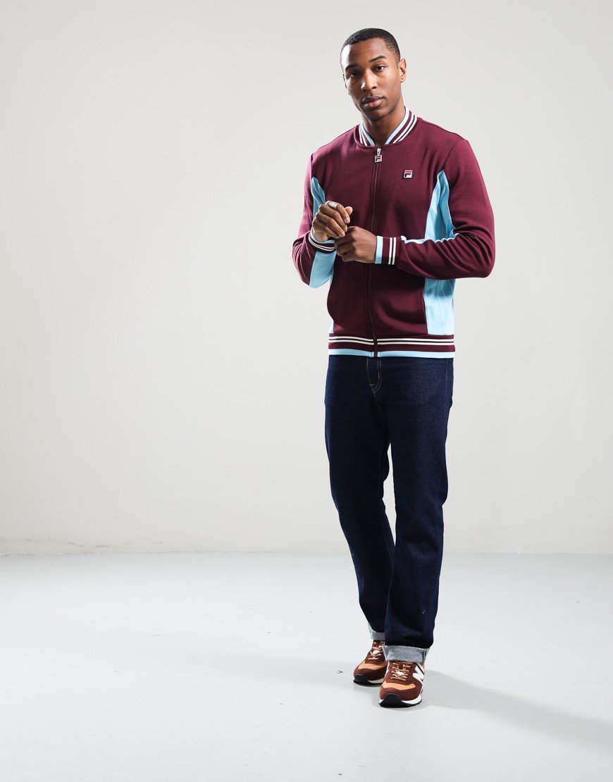 FILA Vintage Settanta Track Top Fig/Milky Blue/Gardenia