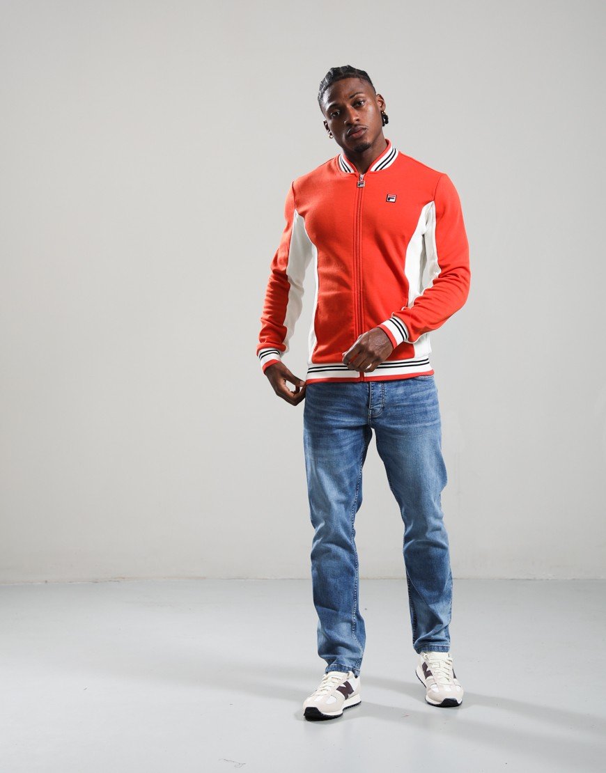 FILA Vintage Settanta Track Top Burnt Ochre/Gardenia/Black