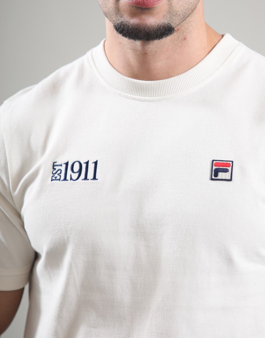 FILA Vintage Silvio T-Shirt Gardenia