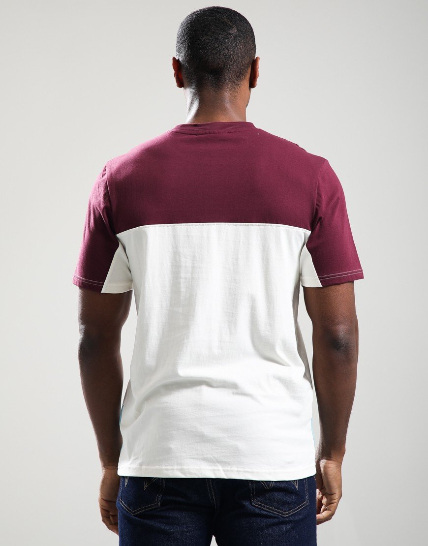 FILA Vintage Tiebreaker T-Shirt Fig/Gardenia/Milky Blue