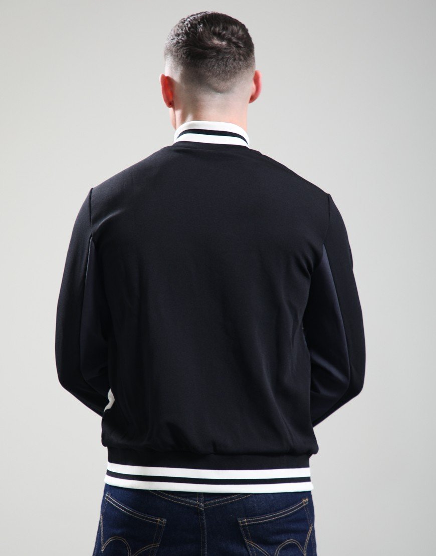 FILA Vintage Tiebreaker Track Top Black/Charcoal/Gardenia