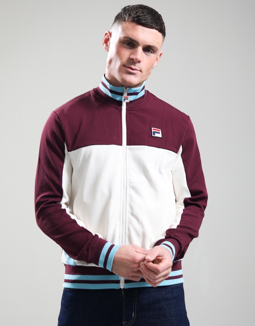 FILA Vintage Tiebreaker Track Top Fig/Gardenia/Milky Blue