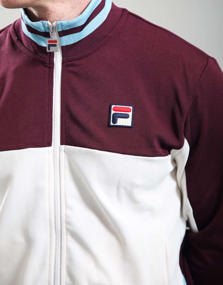 FILA Vintage Tiebreaker Track Top Fig/Gardenia/Milky Blue