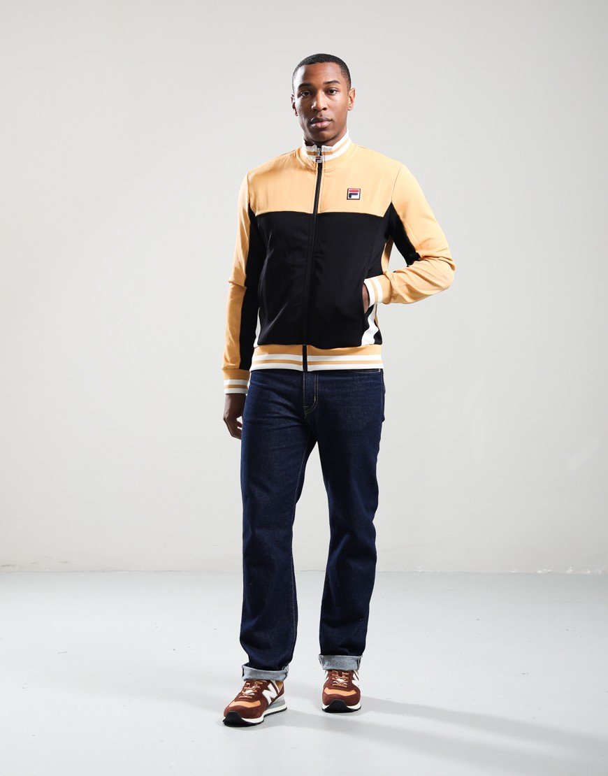 FILA Vintage Tiebreaker Track Top Oak Bluff/Black/Gardenia