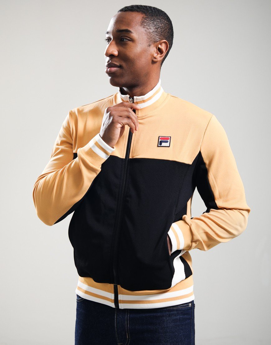 FILA Vintage Tiebreaker Track Top Oak Bluff/Black/Gardenia