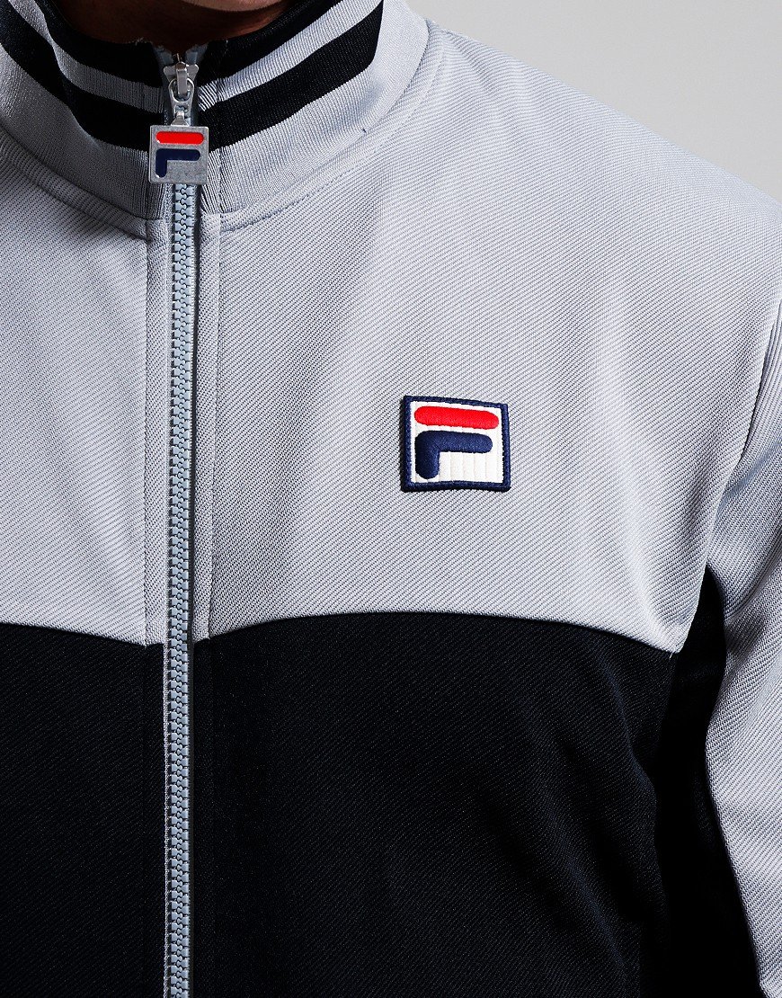 FILA Vintage Tiebreaker Track Top Black/Sharkskin