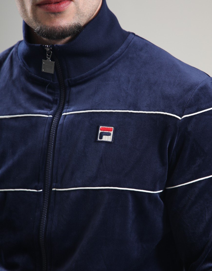 FILA Vintage Vittorio Track Top Fila Navy/Gardenia