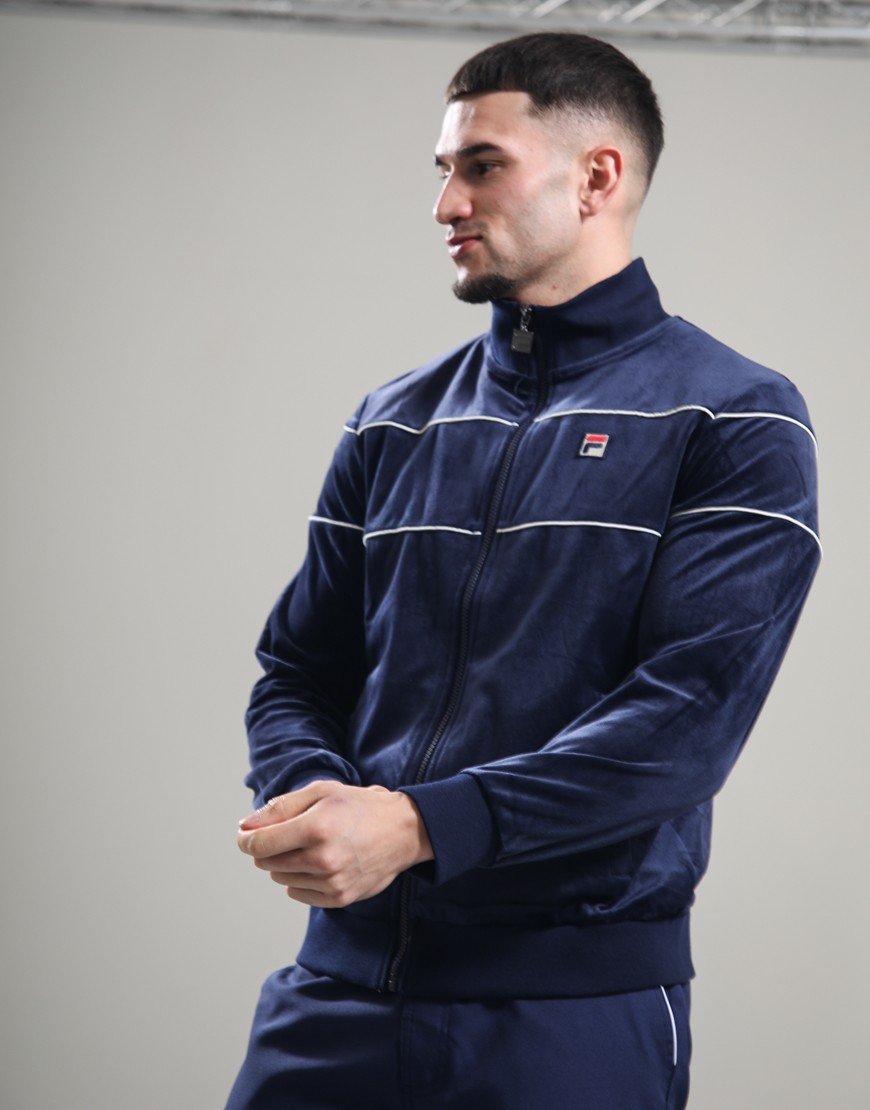 FILA Vintage Vittorio Track Top Fila Navy/Gardenia