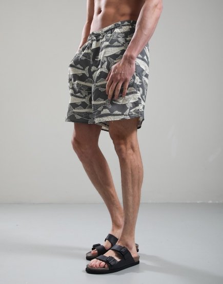 Filson Oxbow Lake Swim Shorts Beluga/Print