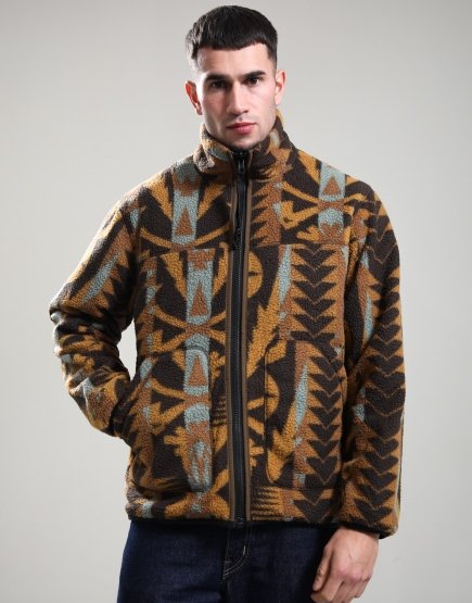 Filson Reversible Pile Fleece Jacket Brown/Night Camp