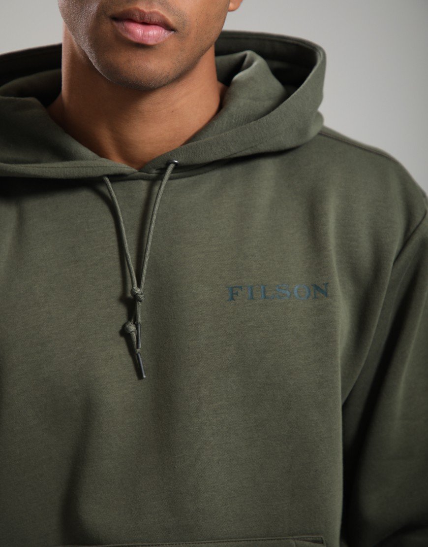 Filson Scenic Graphic Northwest Hoodie Surplus Green
