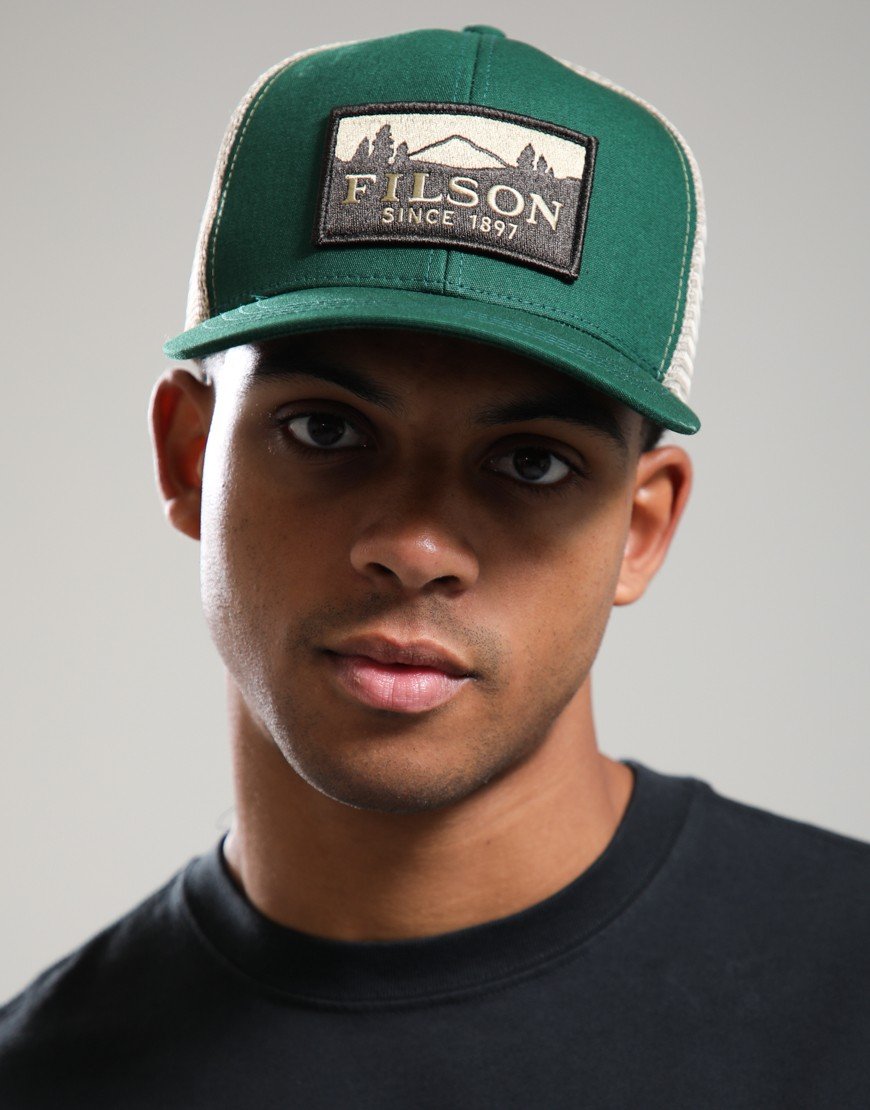 Filson Logger Mesh Cap Pine/Brown