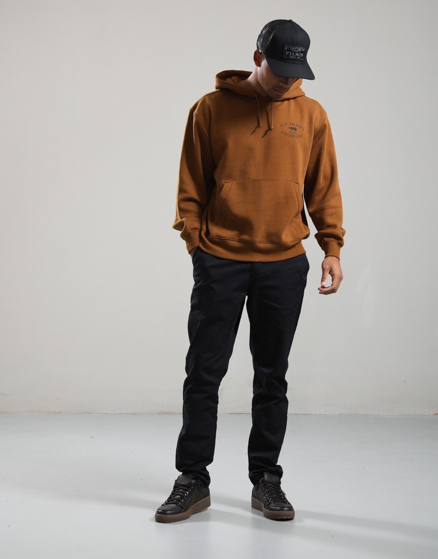 Filson Stencil Graphic Hoodie Whiskey