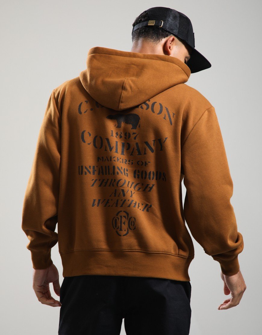 Filson Stencil Graphic Hoodie Whiskey