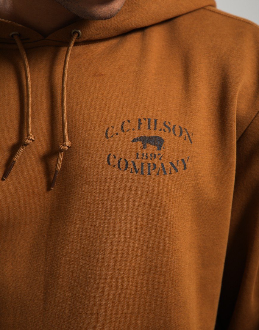 Filson Stencil Graphic Hoodie Whiskey
