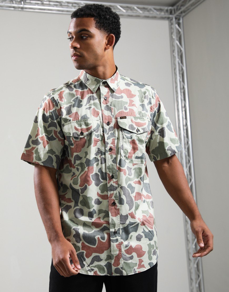 Filson Twin Lakes Short Sleeve Sport Shirt Shrub Camo